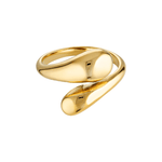 gold filled ring - adjustable hug ring