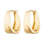 Cinnamon Hoops are 18k gold Fill hoop earrings 