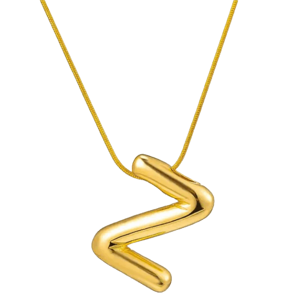 Letter Z bubble pendant 