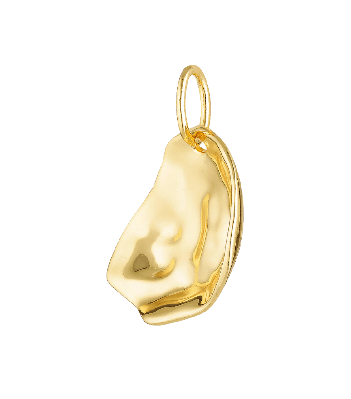 Oyster pendant in vermeil gold