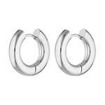 silver hoop earrings