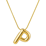 Alphabet letter necklace in letter P