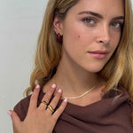 Maple Necklace in stunning 18k gold. perfect layering chain