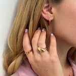 Wavy Ring in gold from Bixby Glazed Collection 