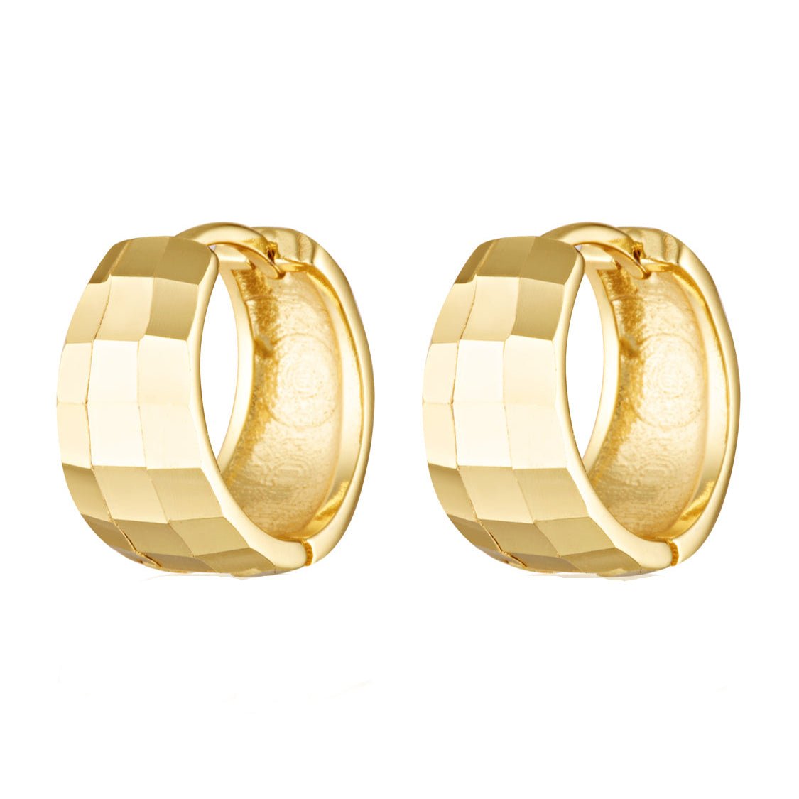 Disco Ball earrings in 14k Gold Vermeil Medium size