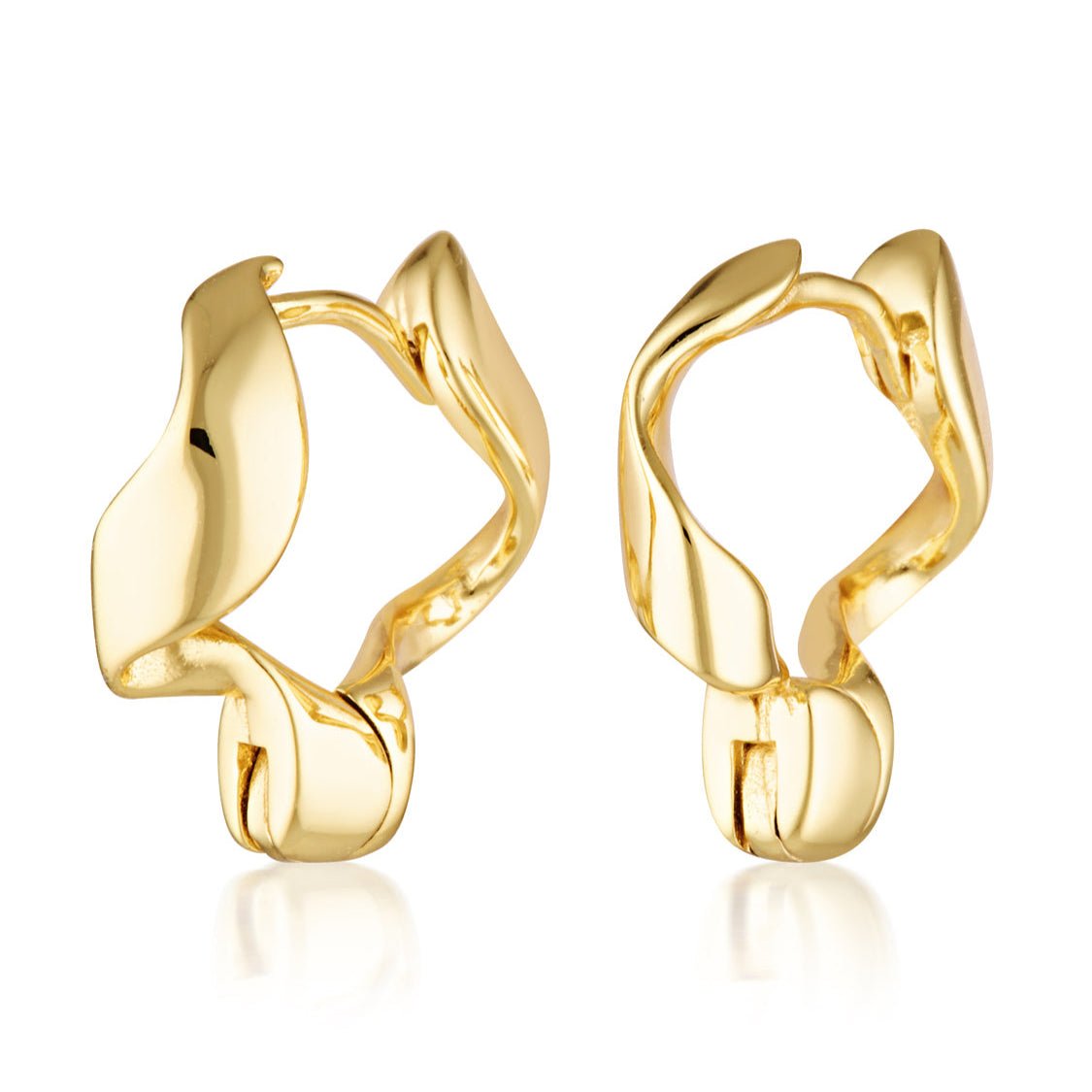 Nyborg Hoops in twisty gold vermeil