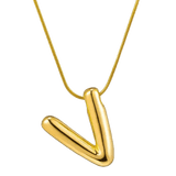 Gold Balloon Letter pendant 