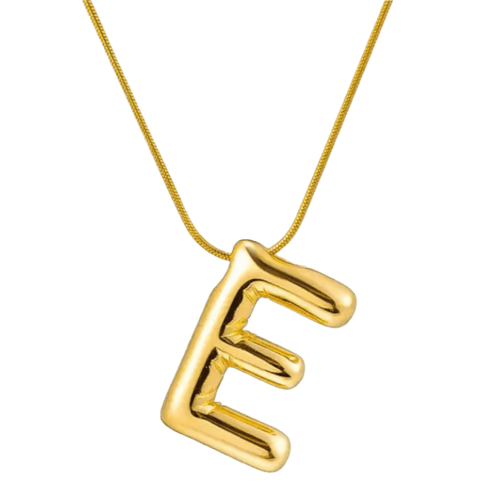 Balloon Letters necklace in letter E