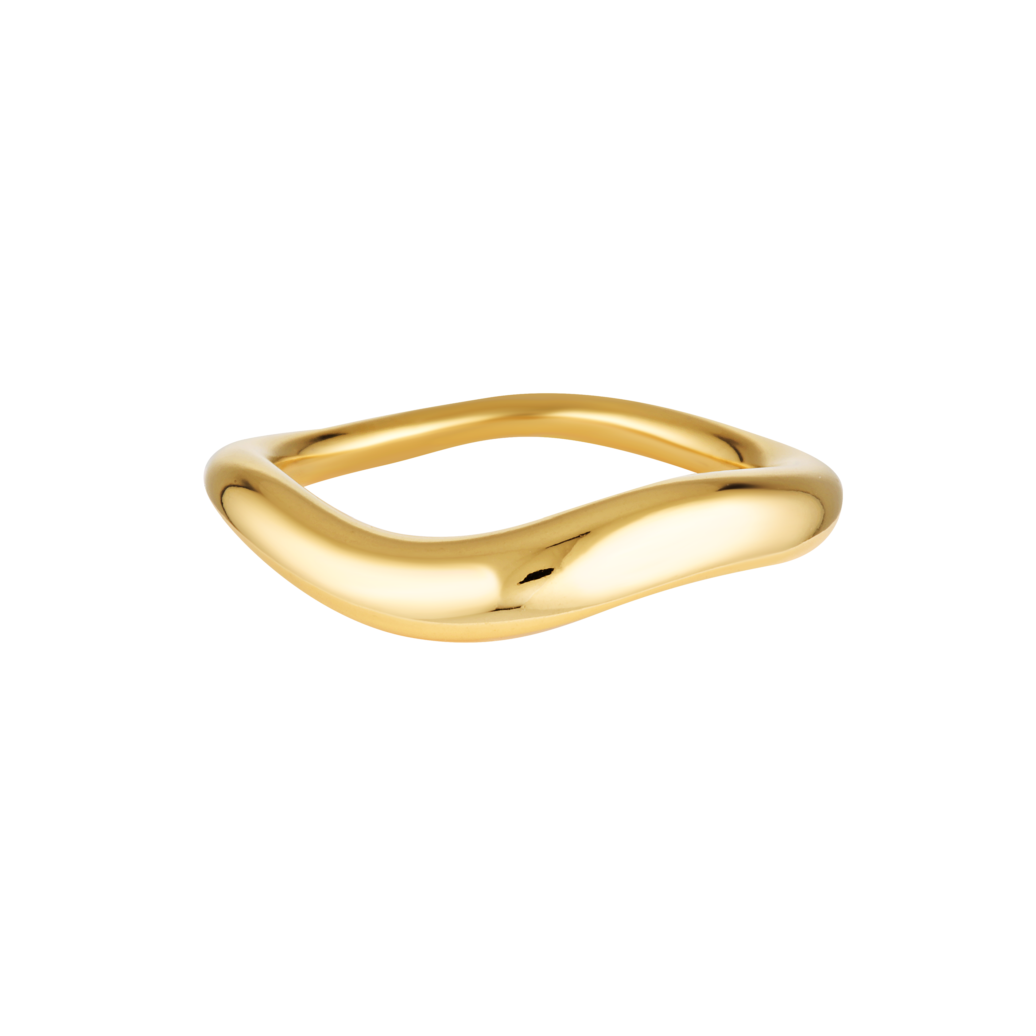 Wavy Groove ring in 14k Gold Fill 