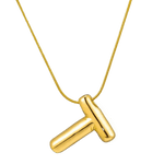 Balloon Letter gold pendant 