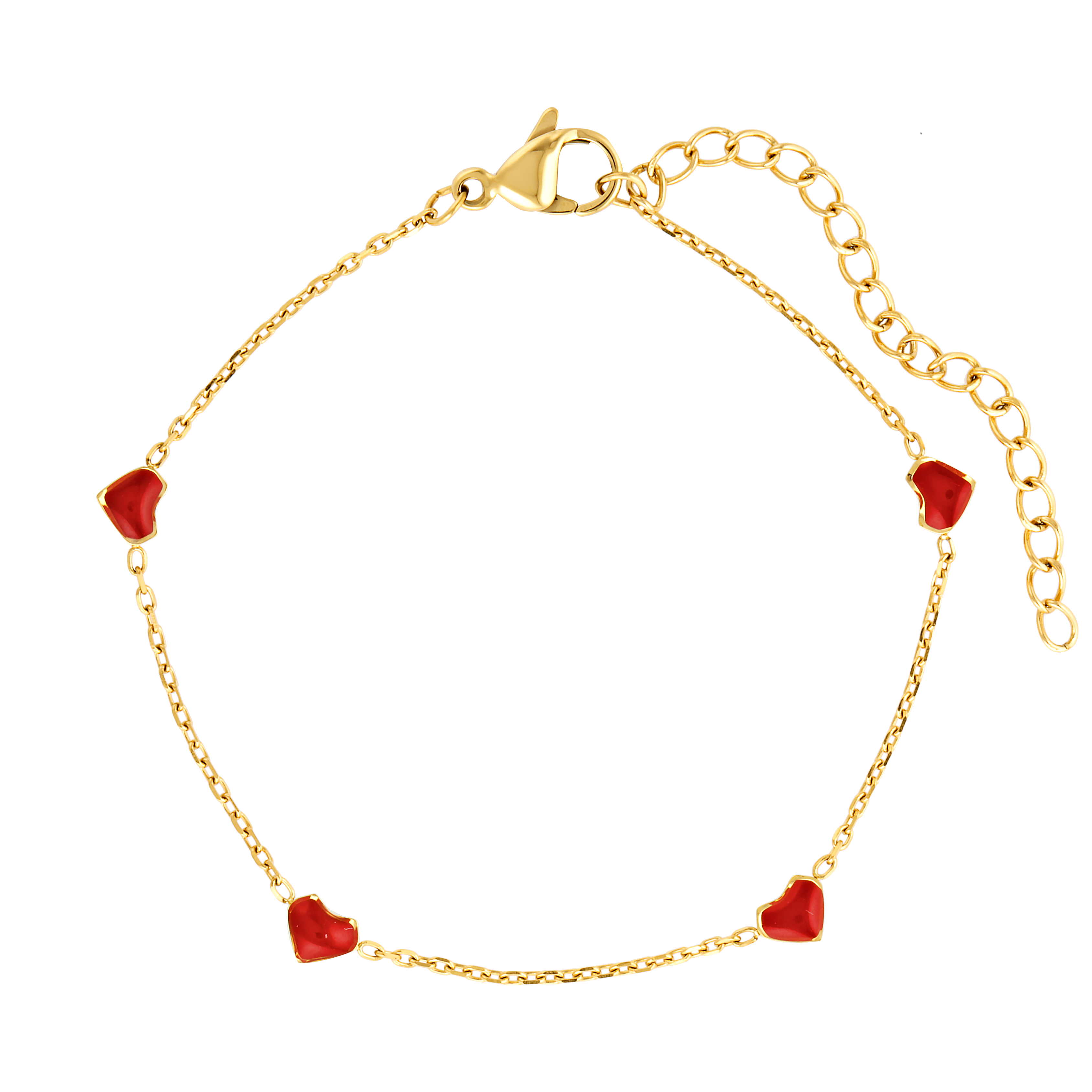 Red heart Cupid bracelet 