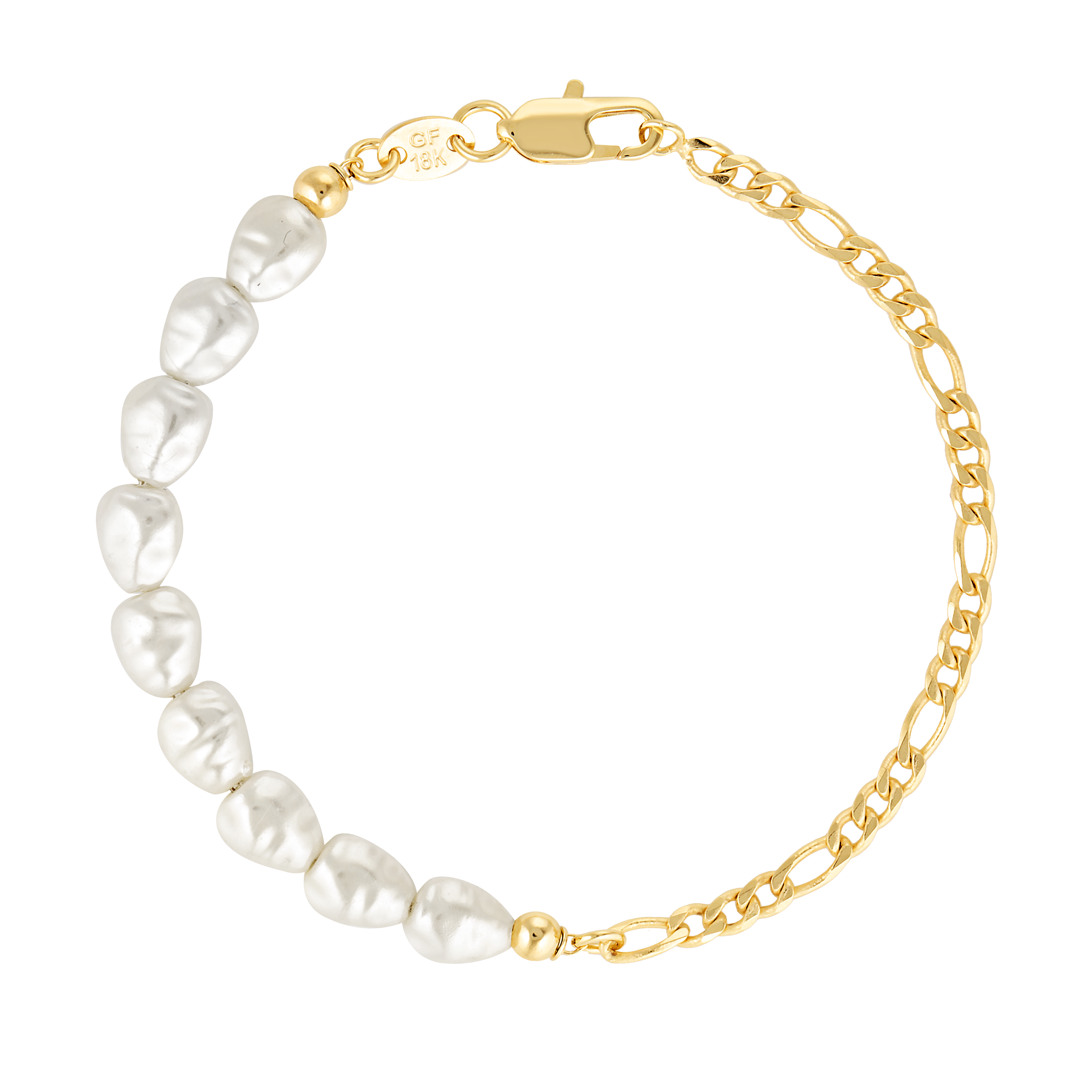 Gold fill freshwater Pearl bracelet