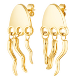 Jellyfish shaped earrings