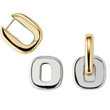 Mix and match earrings for two tone gold  and silver looks