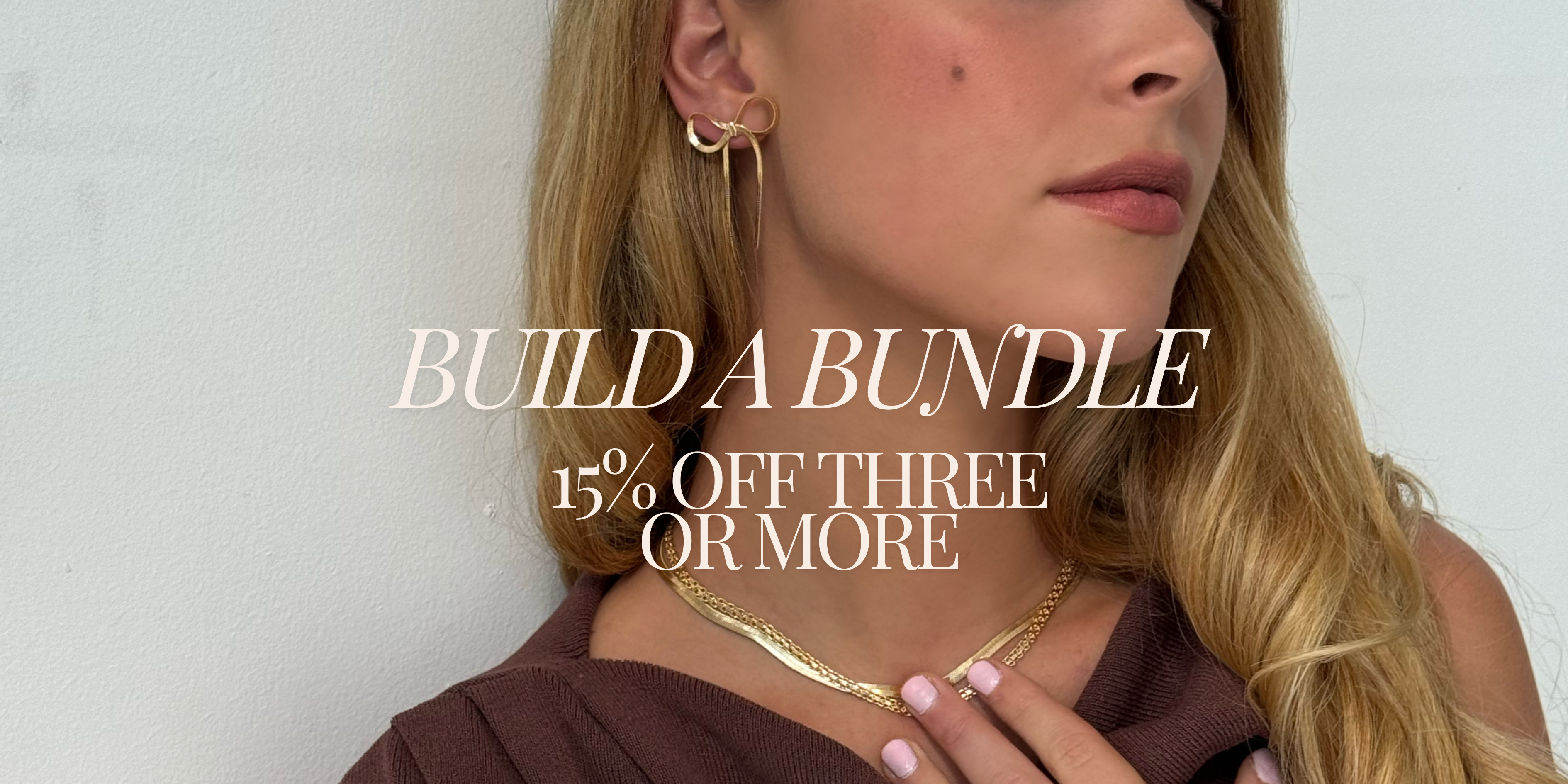 Build a Bundle special offer - three items or more and get 15% discount 