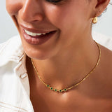 Bixby and Co Jewellery wearable sunshine green crystal necklace