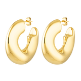 New Bixby and Co large organic gold hoops