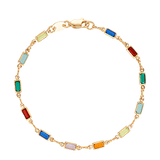 Dainty gold filled Rainbow Bracelet bracelet