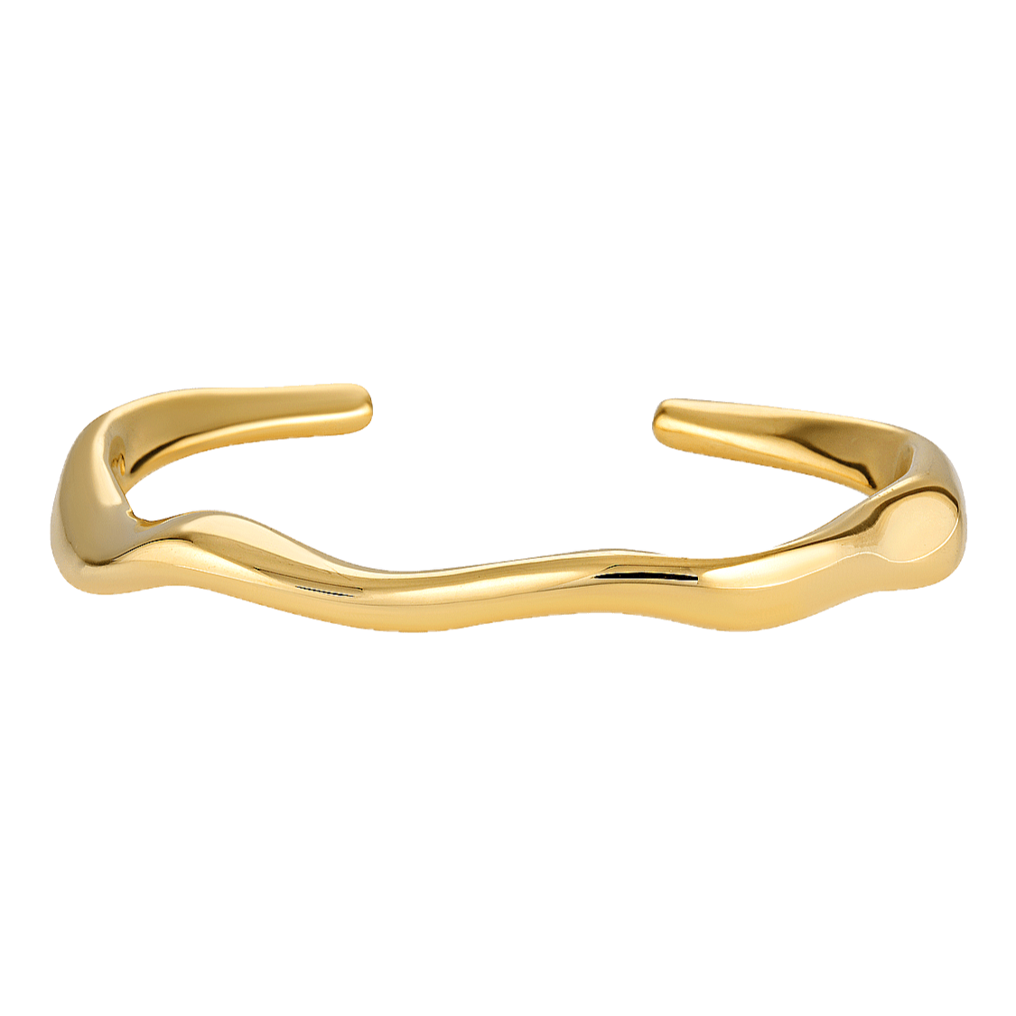 gold filled arc bangle