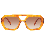 Front view of cool new marmalade orange large frame sunglasses