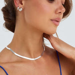 Sterling silver jewellery collection on Bixby and Co model 